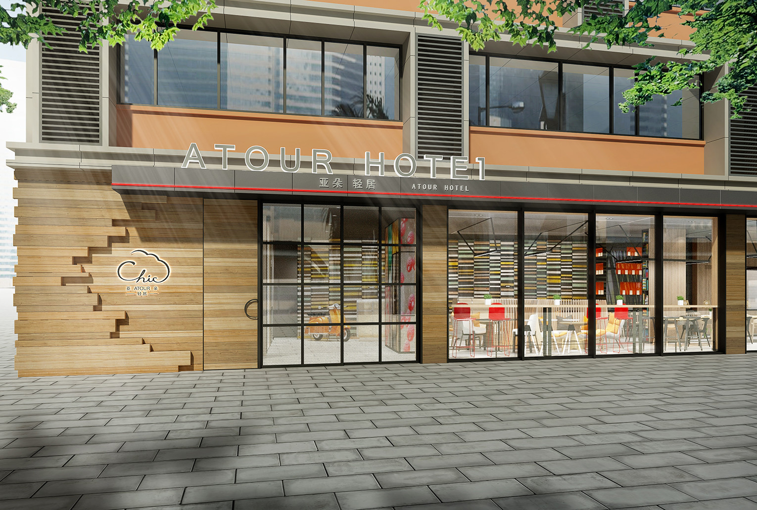酒店設(shè)計(jì)外觀，酒店頭門(mén)裝飾